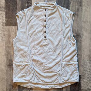 Free People Movement Sleeveless Cotton Quilted Pullover Top